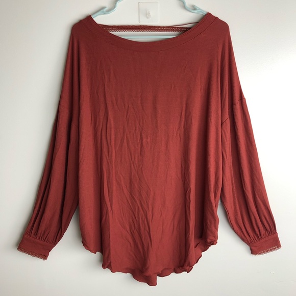 FREE PEOPLE Twisted Open Back Ribbed Long Sleeve - Picture 3 of 9